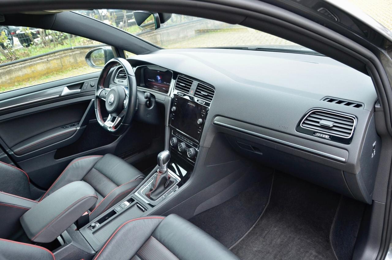 VOLKSWAGEN GOLF 7.5 GTI PERFORMANCE 2.0 TSI 245cv DSG, SERVICE CON FATTURE, TETTO, DCC, FULL PELLE, FARI FULL LED, 19", PERMUTE