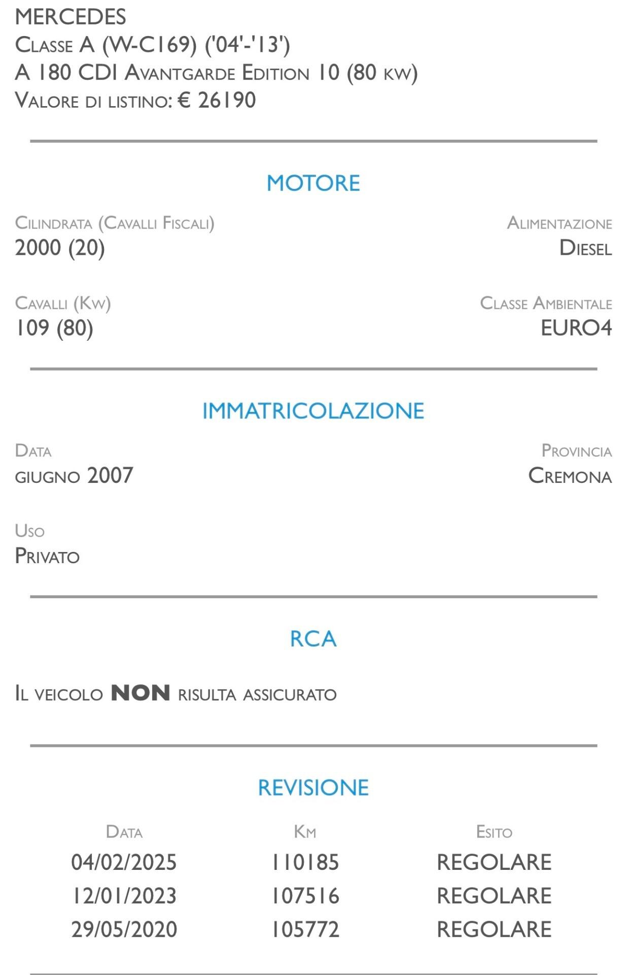 Mercedes-benz A 180 CDI Elegance - UNICO PROPRIETARIO