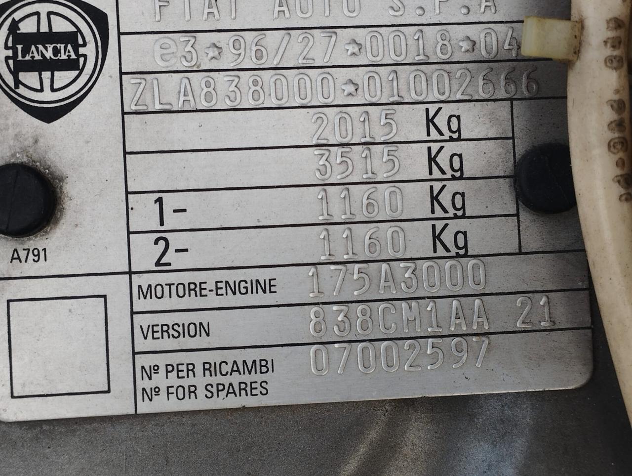 Lancia K Coupe 2.0t 20v TARGA ORO