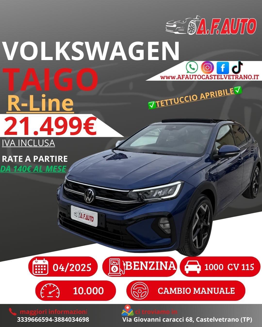 Volkswagen Taigo 1.0 TSI 115 CV R-Line
