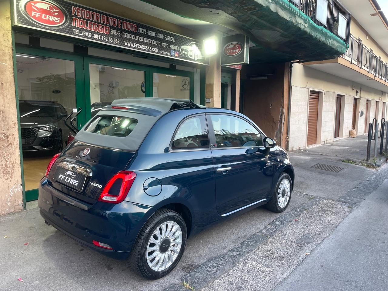 Fiat 500 C 1.0 Hybrid Dolcevita Cabrio capotta jeans 2023