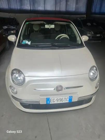 FIAT 500C 1.2 Lounge | Solo 63.000 km | Bianco Perla & Capote Rossa