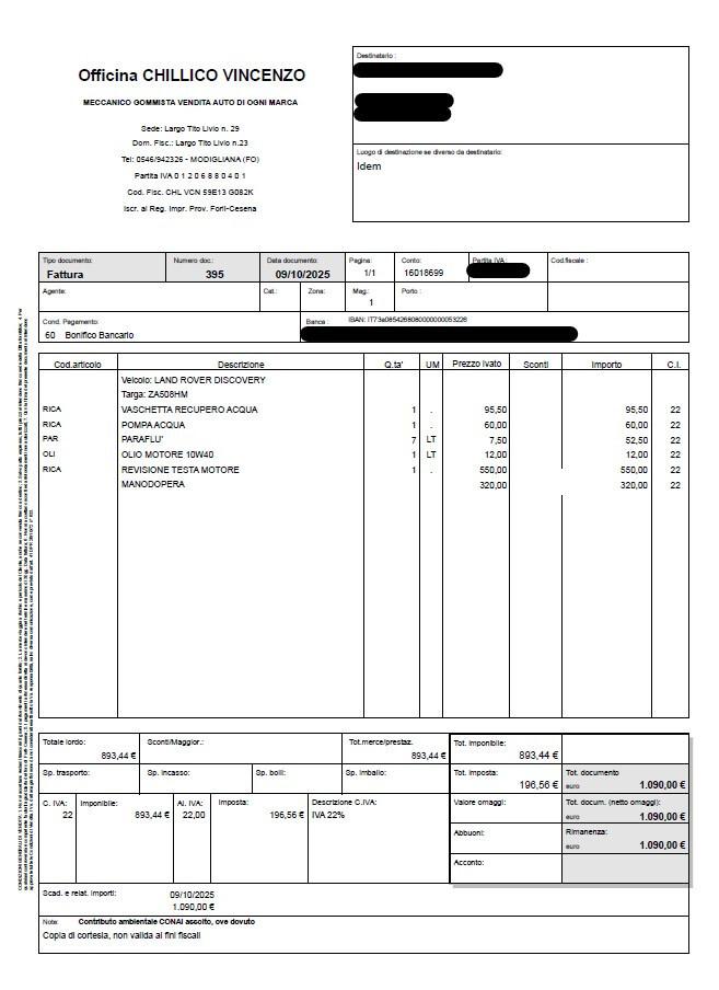 Land Rover Discovery 2.5 Tdi AUTOCARRO CON CARRELLO APPENDICE
