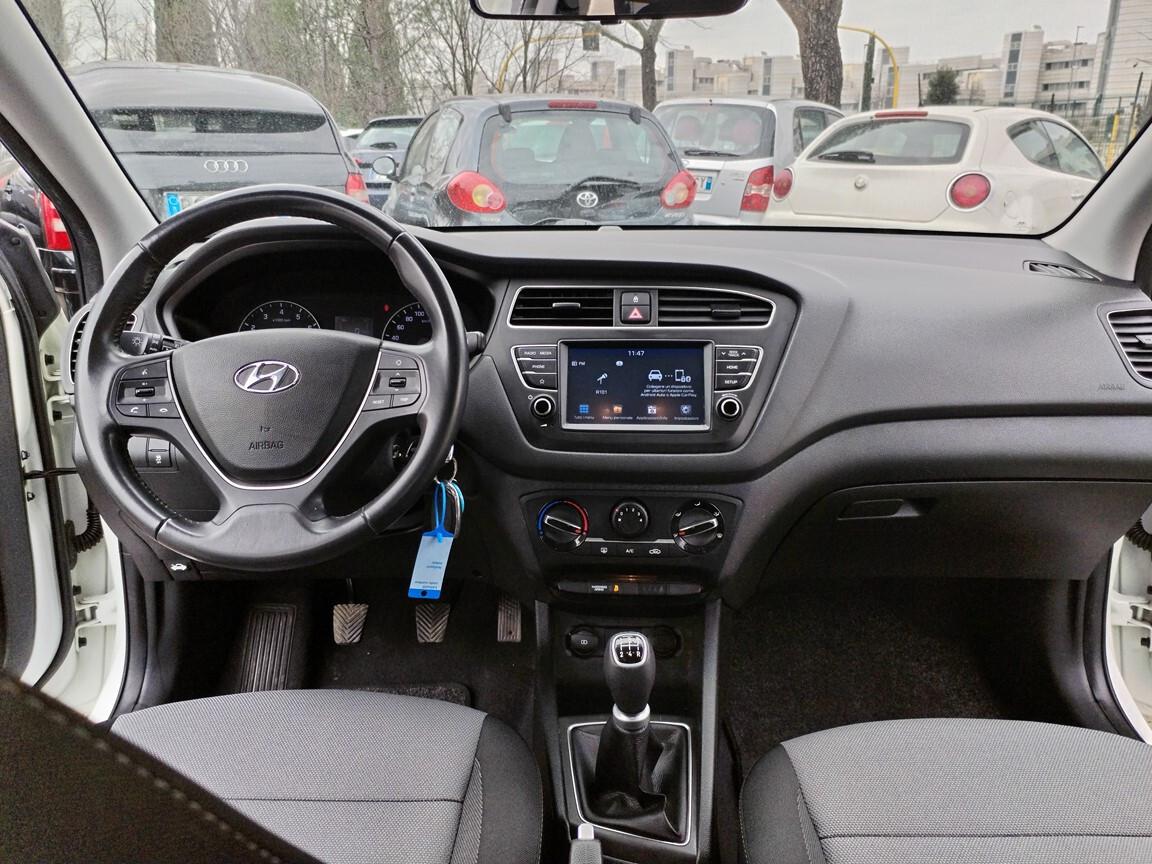 Hyundai i20 1.2 5 porte Connectline 81000km 6/2019 tagliandata