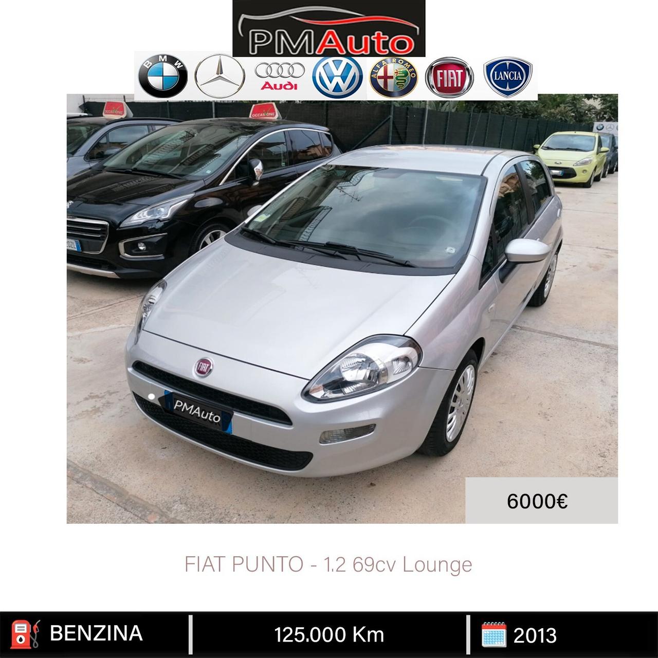 Fiat Punto 1.2 8V 69cv 5 porte Lounge