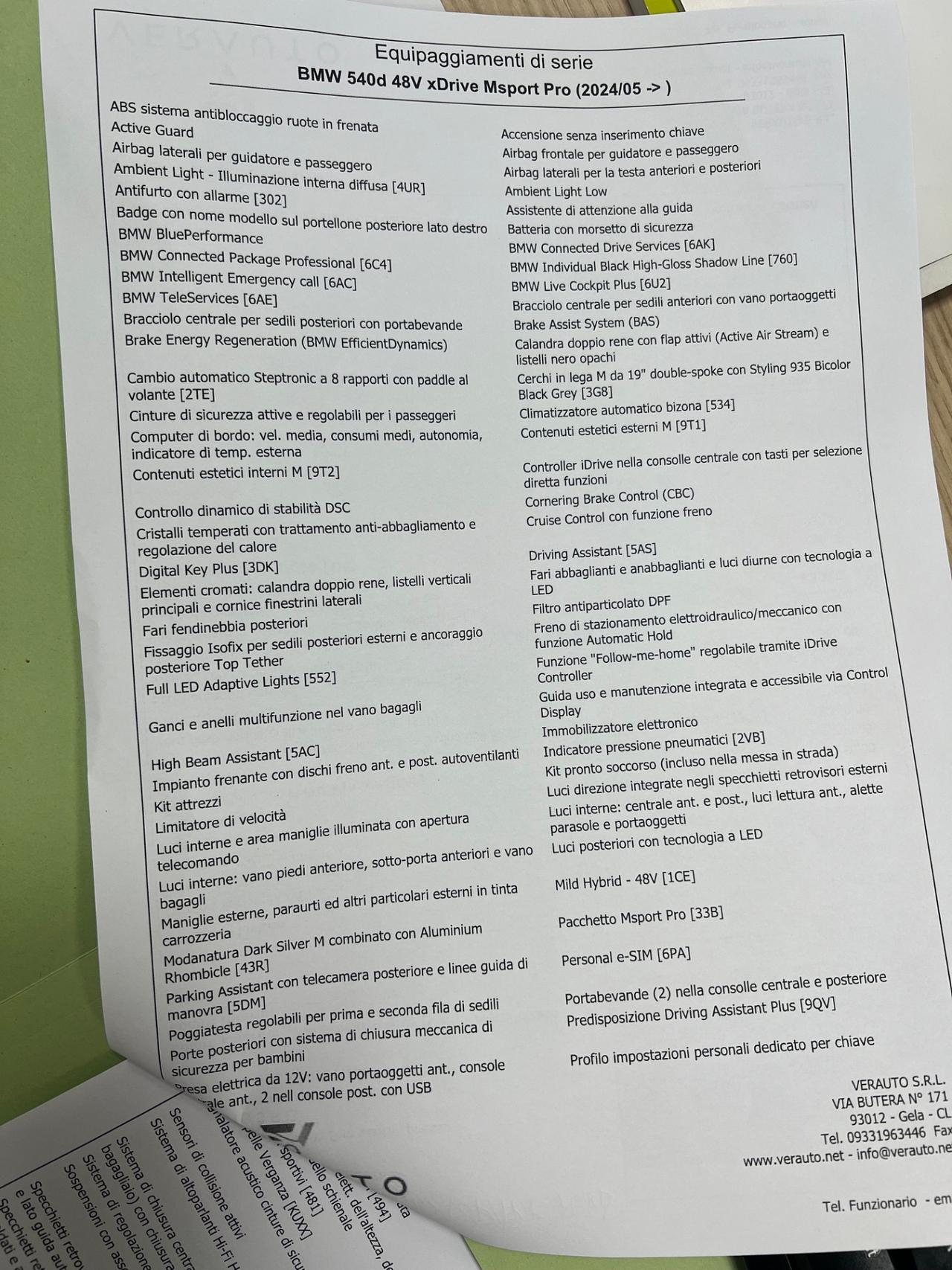 Bmw 540d xdrive MSport Pro possibilità noleggio noscoring