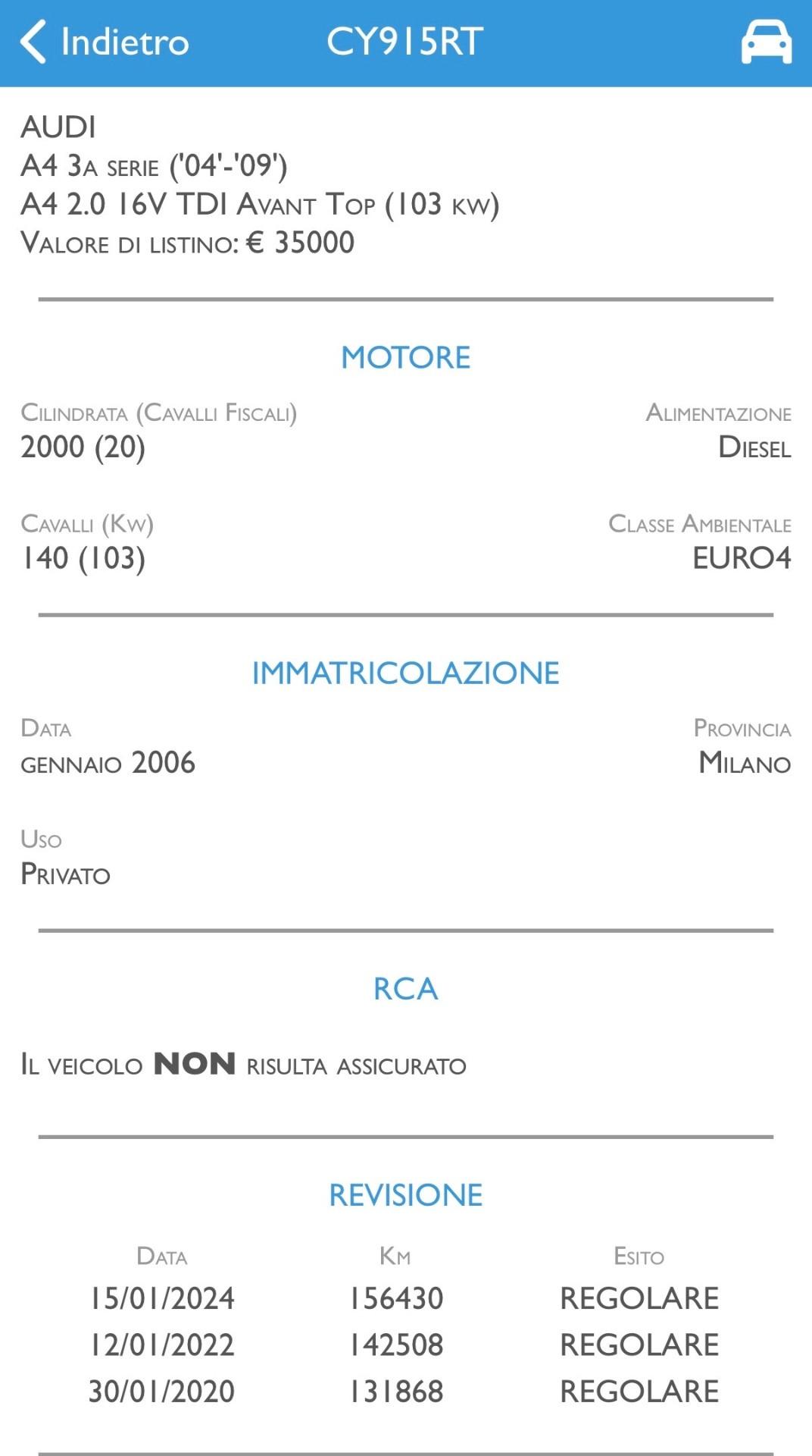 Audi A4 2.0 16V TDI Avant Sport Unico Xeno Navi