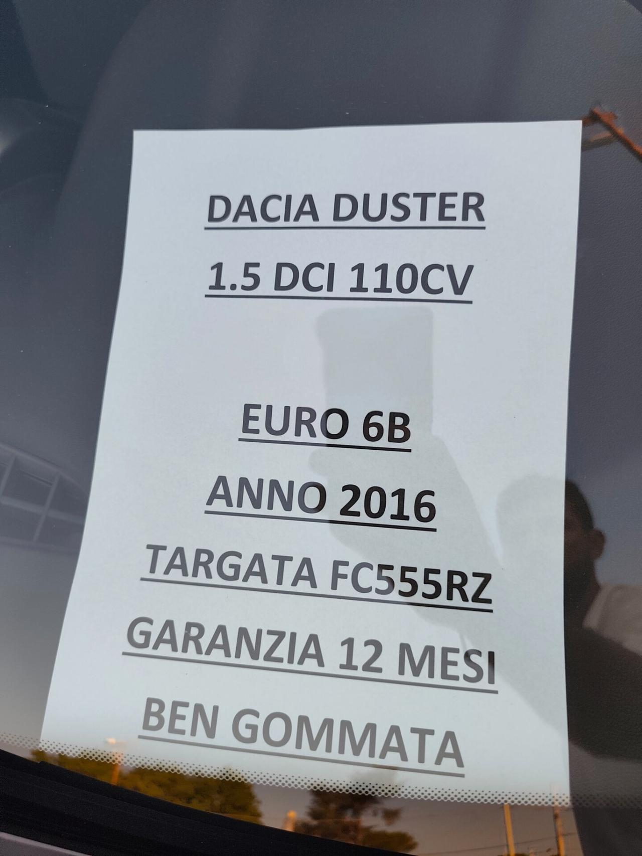 Dacia Duster 1.5 dCi 110CV km 124000 CERTIFICATI