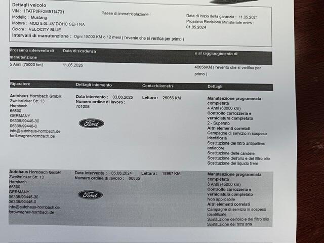 Ford Mustang Convertible 5.0 V8 aut. GT *28.400 KM*