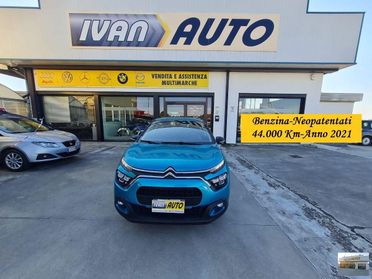 CITROEN C3 Shine Benzina-Neopatentati-44.000 Km-Anno 2021