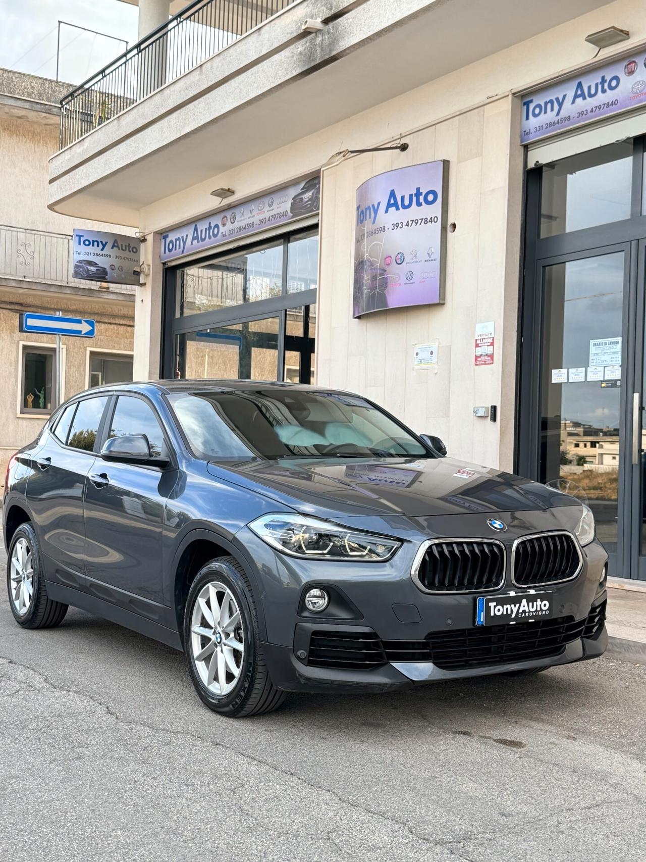 Bmw X2 sdrive18d auto NAVI,ANDROID AUTO,BLUETOOTH,SENSORI DI PARCHEGGIO,BLOCK SHAFT,FULL LED,PORTELLONE AUT