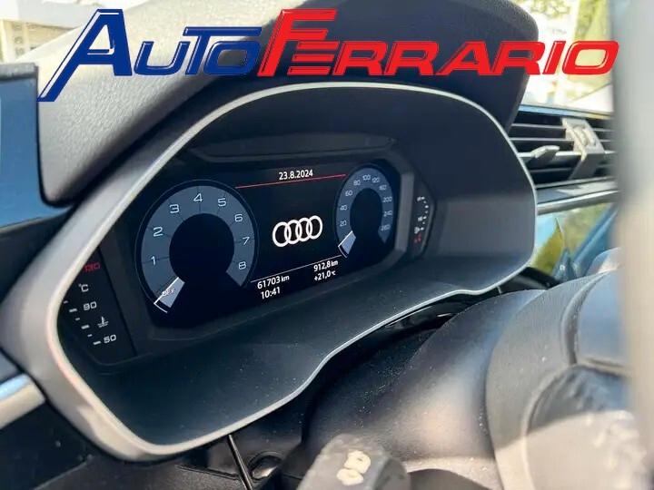 Audi Q3 S LINE APPLE CAR PLAY CRUISE CONTROL ADATTIVO SENS PARK DOPPI 17" VETRI SCURI AUDI PRE SENSE