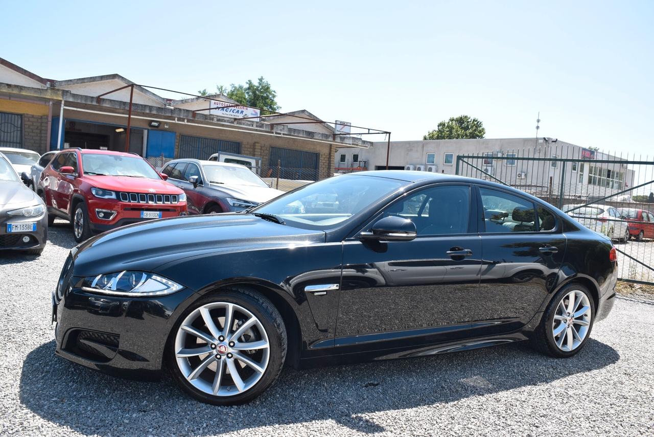 Jaguar XF BERLINA 2.2D 163CV AUTOM. R-SPORT-TETTO-PELLE-NAVI-SENSORI-CAM-CRUISE- IVA DETRAIBILE