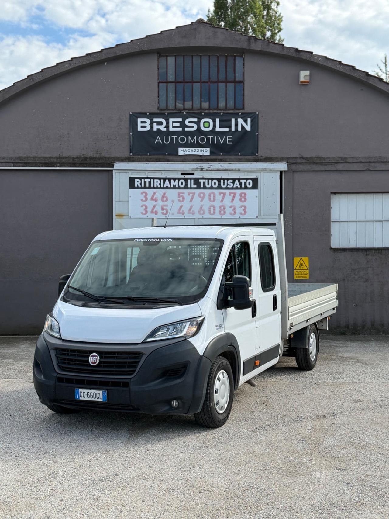Fiat ducato 7 posti doppia cabina cassone fisso