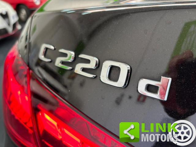 MERCEDES-BENZ C 220 d AMG PREM, KM CERT, PELLE/ALC, FULL LED.