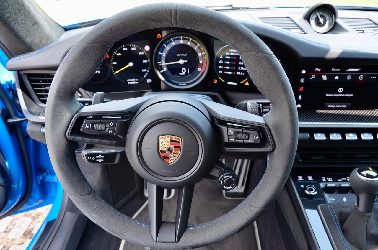 PORSCHE 992 911 COUPE 4.0 GT3 510cv PDK, SERVICE PORSCHE, CARBOCERAMICA, CLUBSPORT, MATRIX, LIFTING SYSTEM, SCARICO, HI-FI BOSE, PERMUTE
