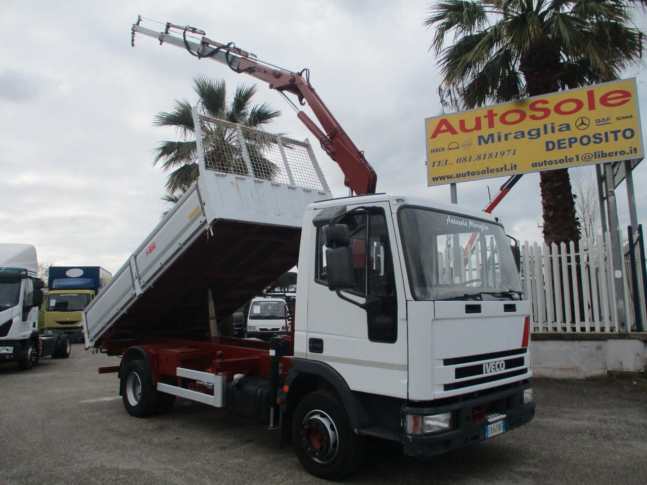 Iveco EUROCARGO 100E18 GRU AMCO-VEBA 545/3S+RIBALTABILE