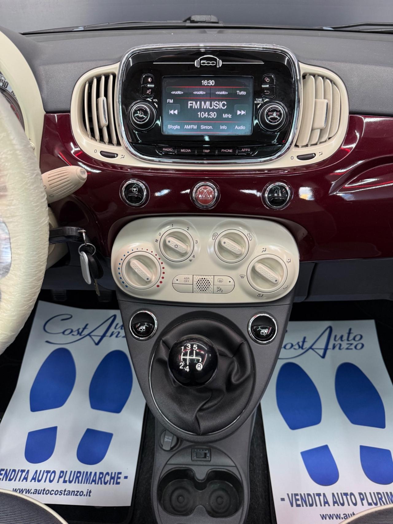 Fiat 500 1.2 GPL Lounge 2016 PERFETTA