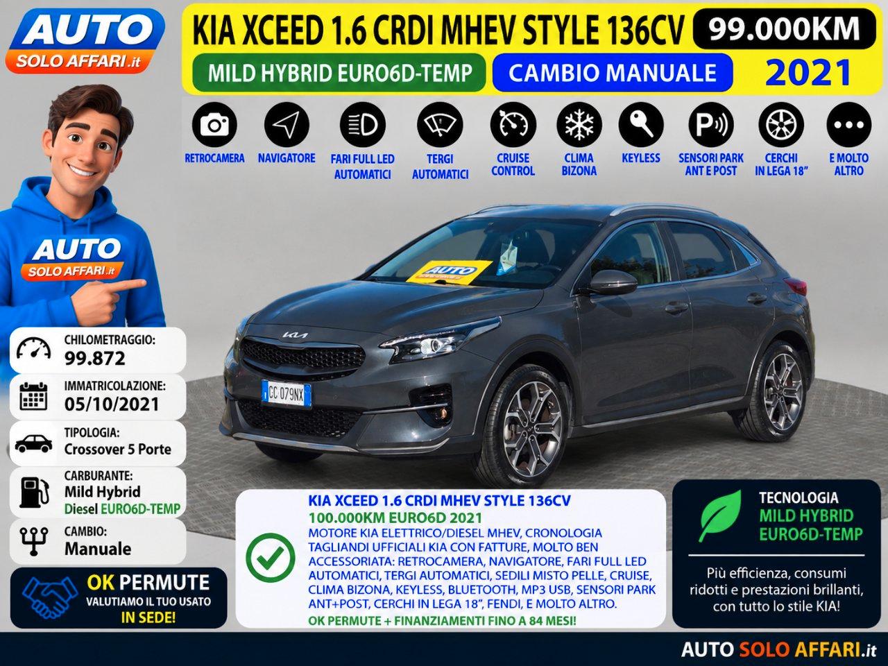 Kia Xceed 1.6 MHEV CRDI STYLE EURO6D NAVI/CAMERA/18"/ECC