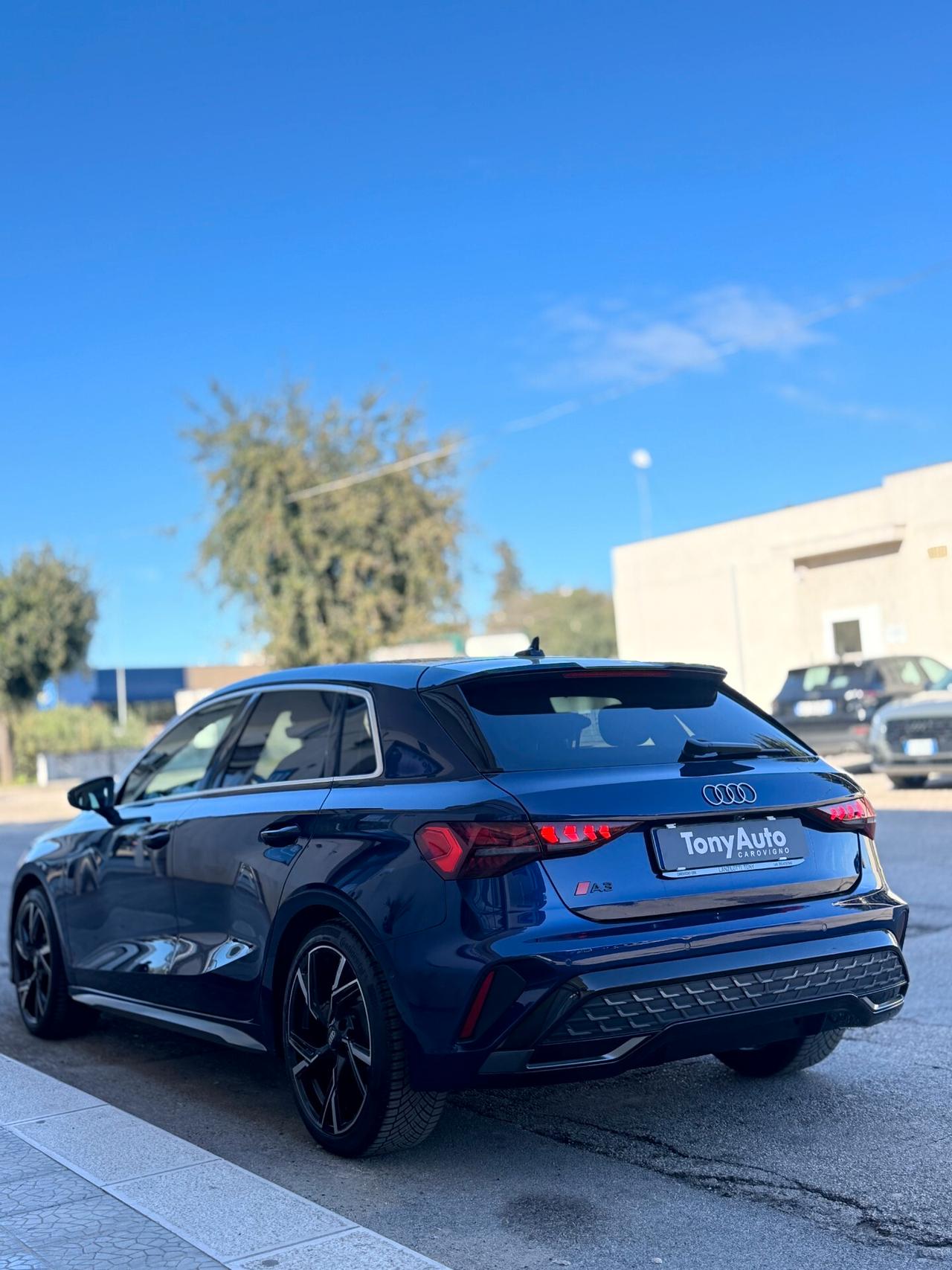 Audi A3 SPB 35 TDI S tronic line edition PACCHETTO LUCI SOFFUSE,APPLE CARPLAY,NAVI,TELECAMERA,FARO MATRIX