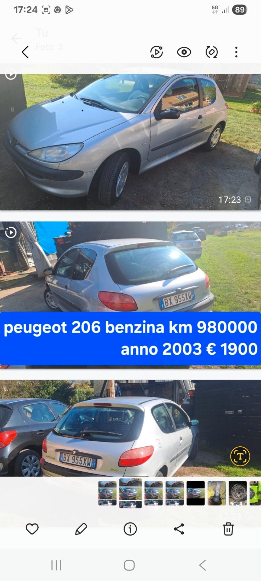 Fiat Punto 1.2i cat 5 porte ELX