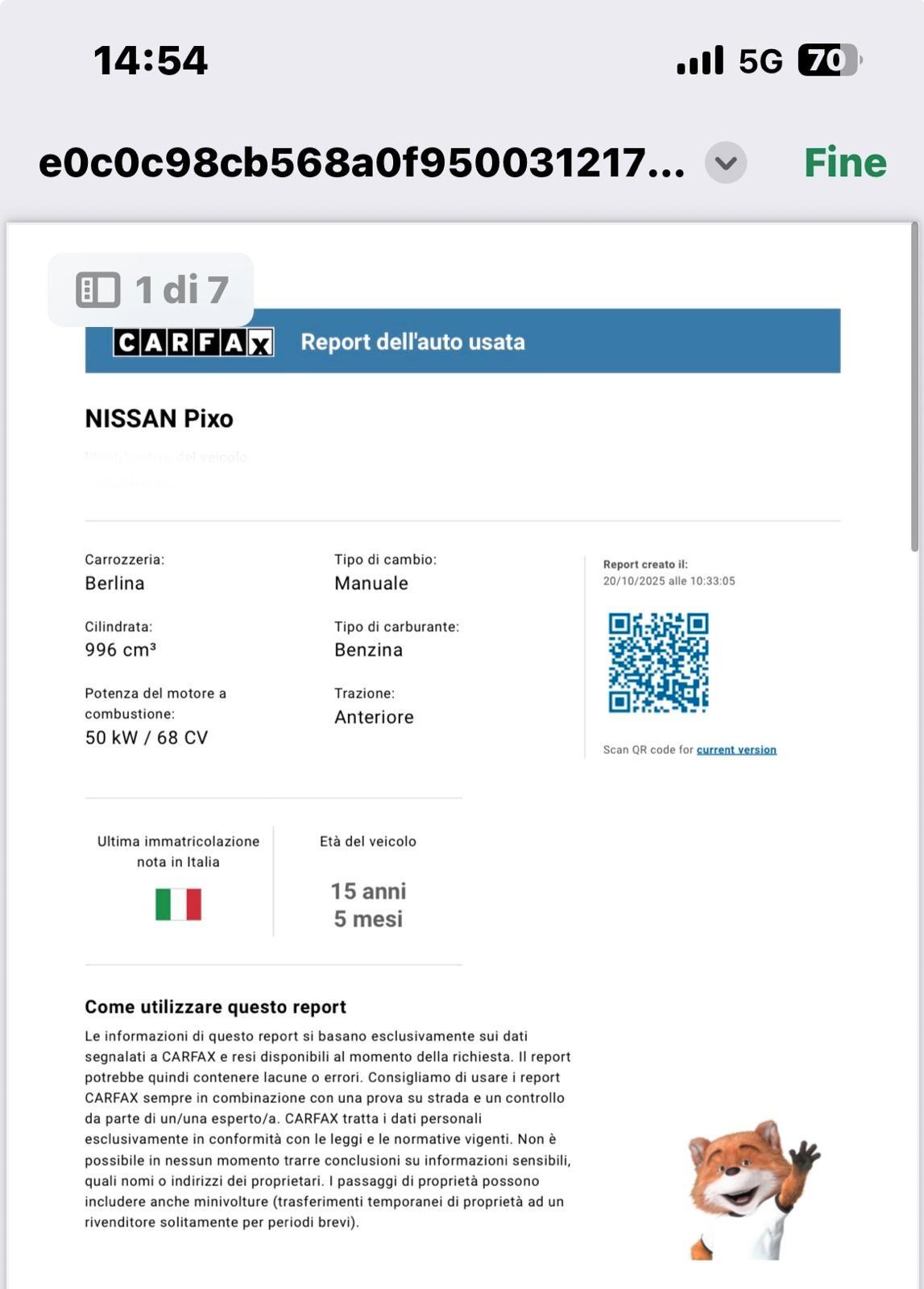 Nissan Pixo 1.0 68Cv 5 porte 12 MESI DI GARANZIA