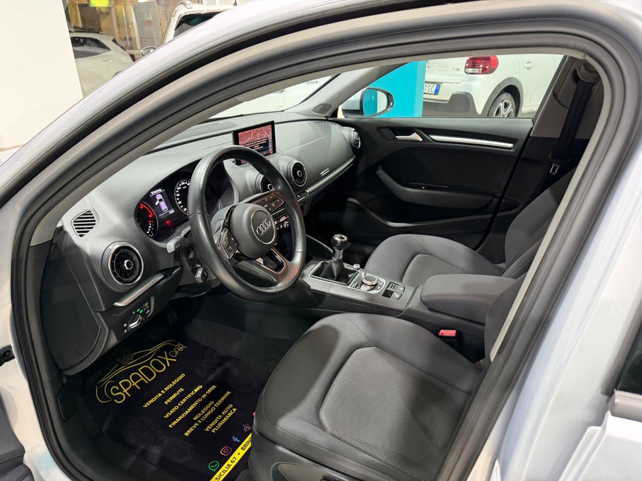 AUDI A3 2018 1.6 DIESEL 116CV *MANUALE *UNICOPROPRIETARIO