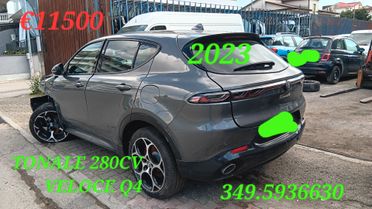 Alfa Romeo Tonale 1.3 280 CV PHEV AT6 Q4 Veloce incidentata sinistrata mondialcars