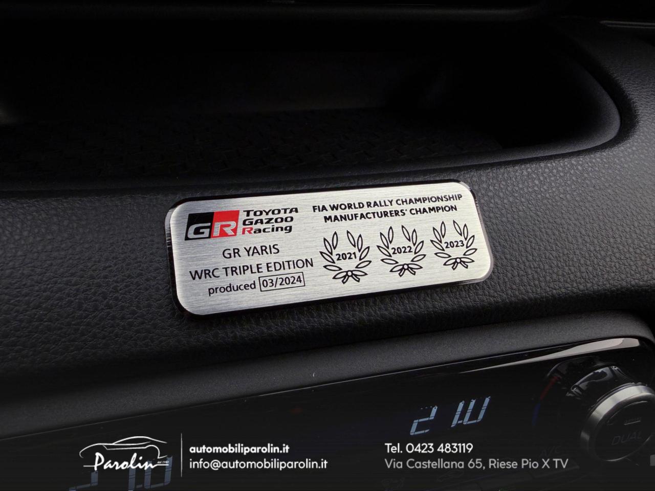 Toyota GR Yaris GR 1.6 WRC Triple Edition 300 esemplari