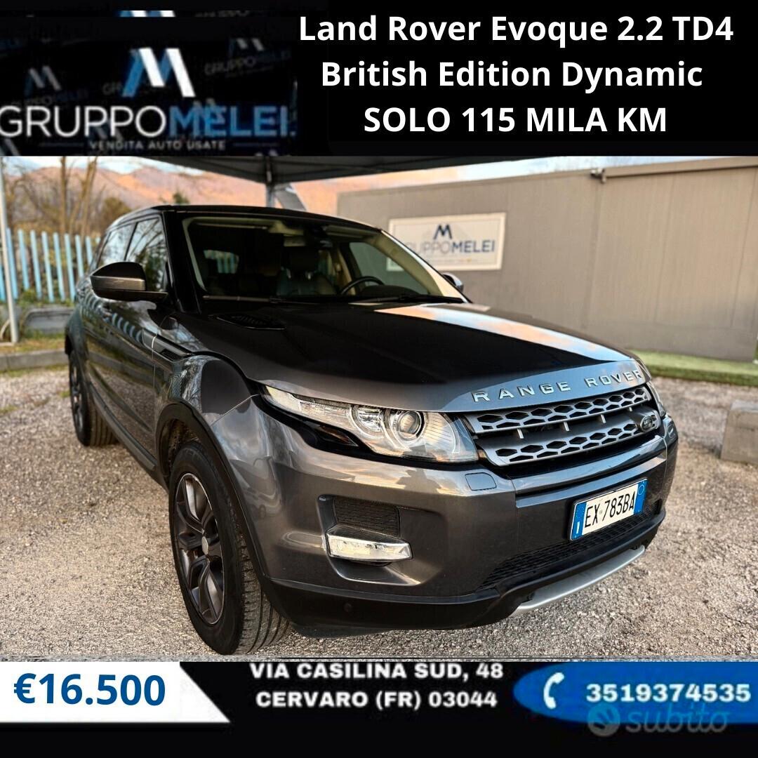 Land Rover Evoque 2.2 TD4 British Edition Dynamic SOLO 115 MILA KM