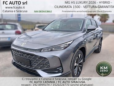 Mg HS HEV Luxury 224CV KM 0 7 ANNI GARANZIA UFFICIALE 2026