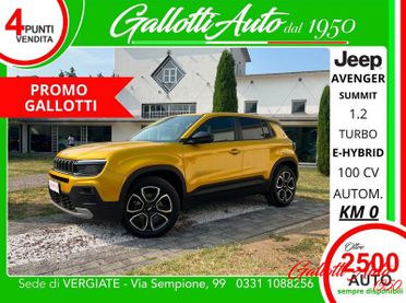 Jeep Avenger e-Hybrid 1.2 MHEV e-Hybrid Turbo Summit