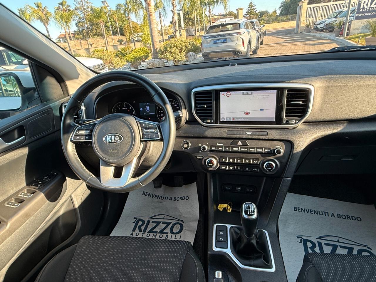 KIA SPORTAGE 1.6 CRDI 115 CV 2WD TETTO CAMERA NAVI LED