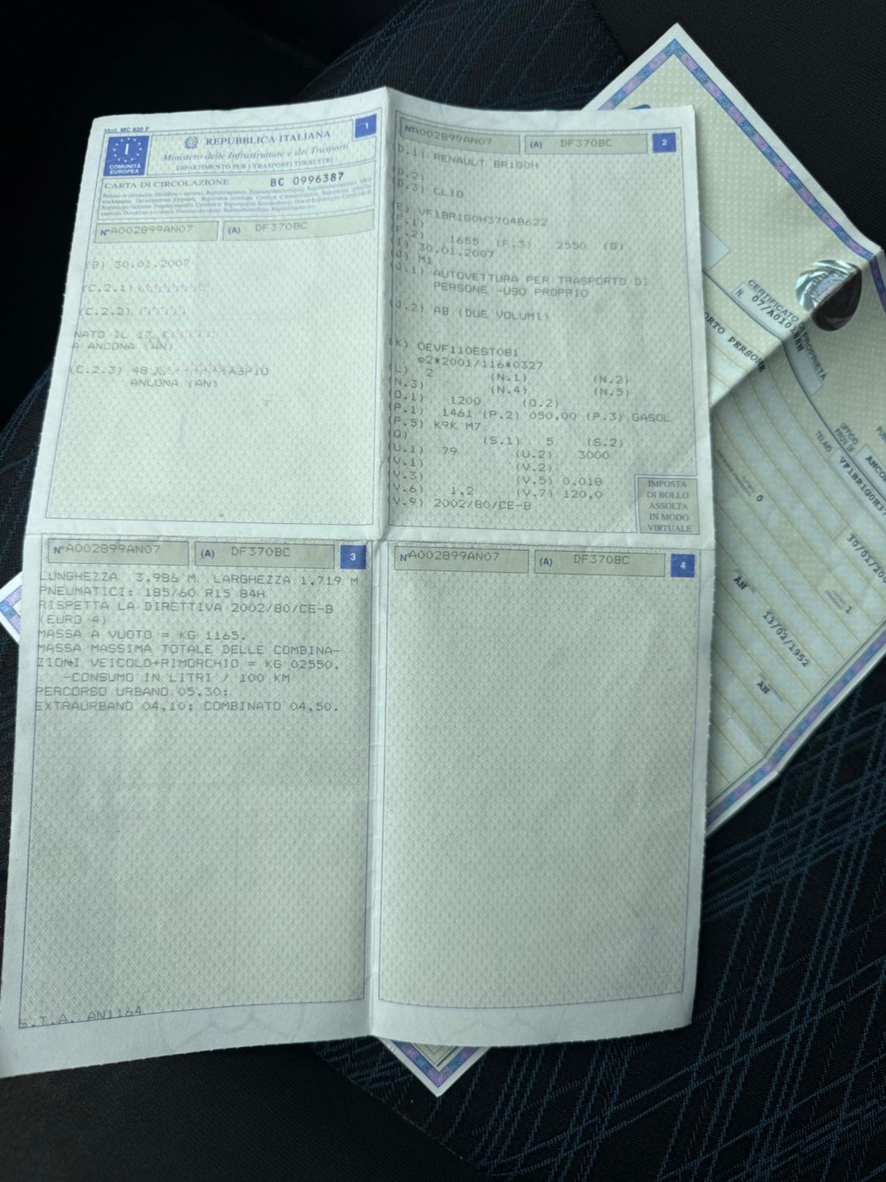 Renault Clio Diesel 1.5 DCi Unipropritario Neopatentati