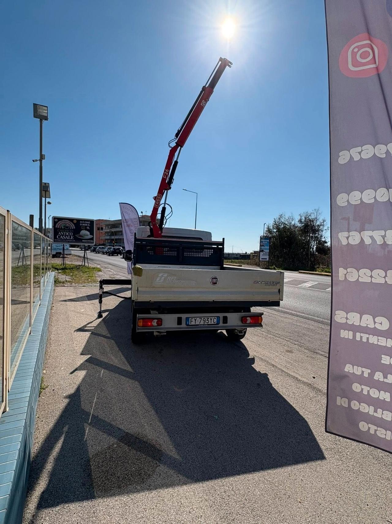 Fiat Ducato Maxi doppia cabina 7 posti gru fassi