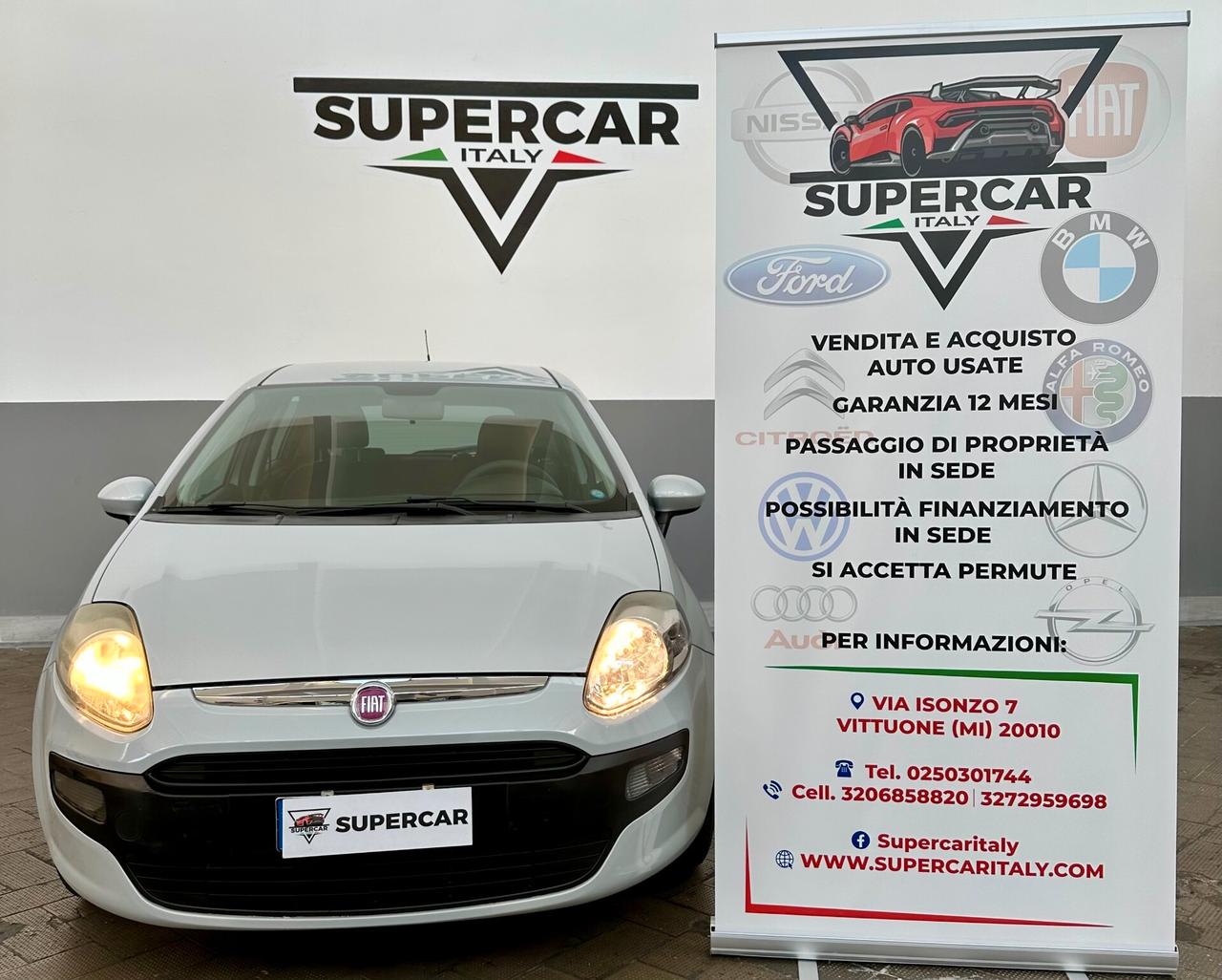 Fiat Punto Evo 1.4 Benz, uni pro, Euro 5A, bella e impeccabile