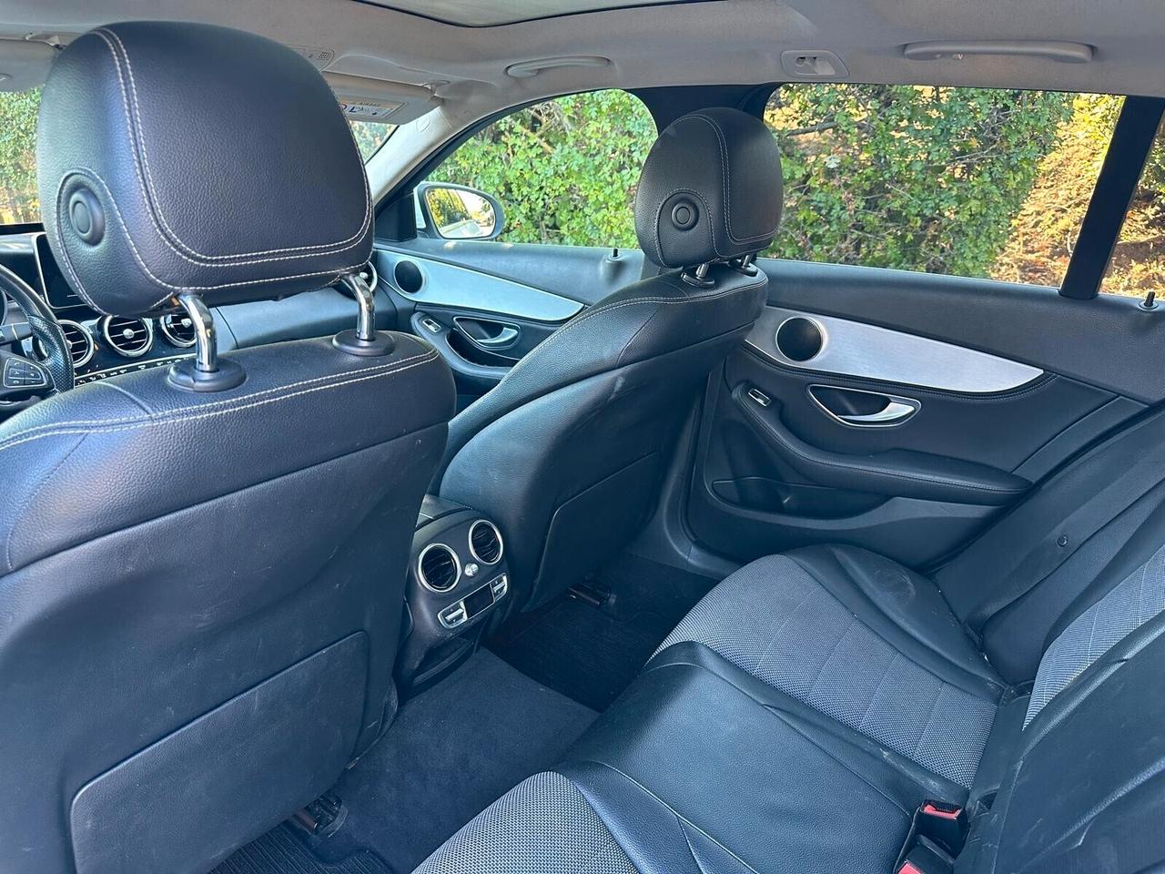 Mercedes-benz C 220 d S.W. Auto Exclusive NAVI - PELLE - TETTO PANORAMA - 7G TRONIC F1 LEVE AL VOLANTE