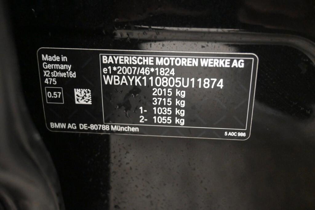 BMW X2 16D 115CV 6M. S-DRIVE BUSINESS ADVANTAGE ( FARI LED - NAVI - CRUISE - PARK ASSISTANT )