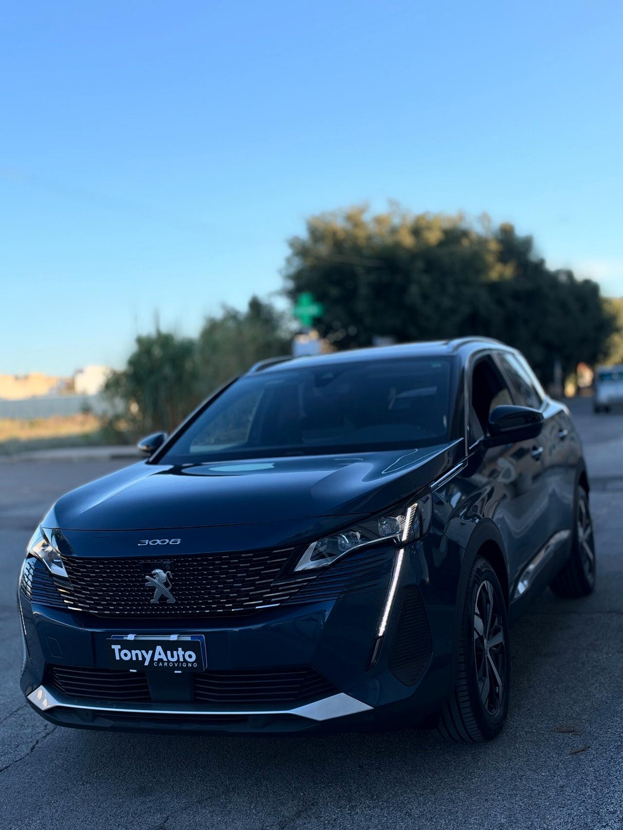 Peugeot 3008 1.5 bluehdi GT S con TETTO APRIBILE,VIRTUAL COCKPIT,APPLE CARPLAY,TELECAMERA 360,INTERNI ALCANTARA/P