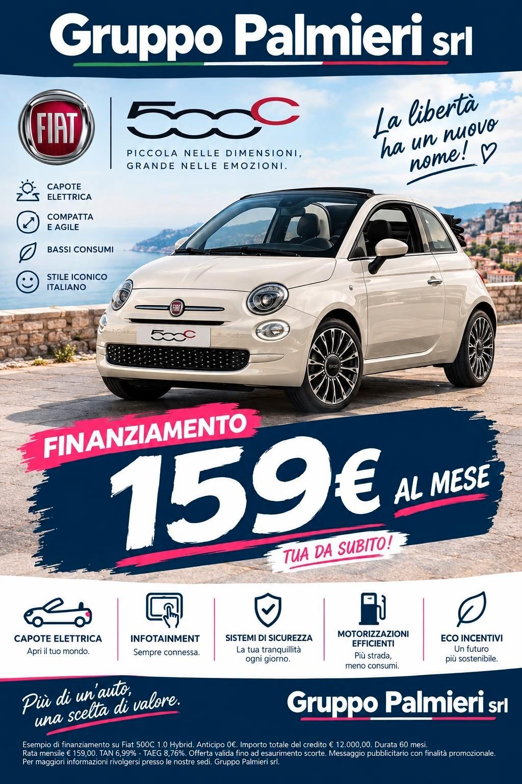 Fiat 500 C 1.0 Hybrid Dolcevita