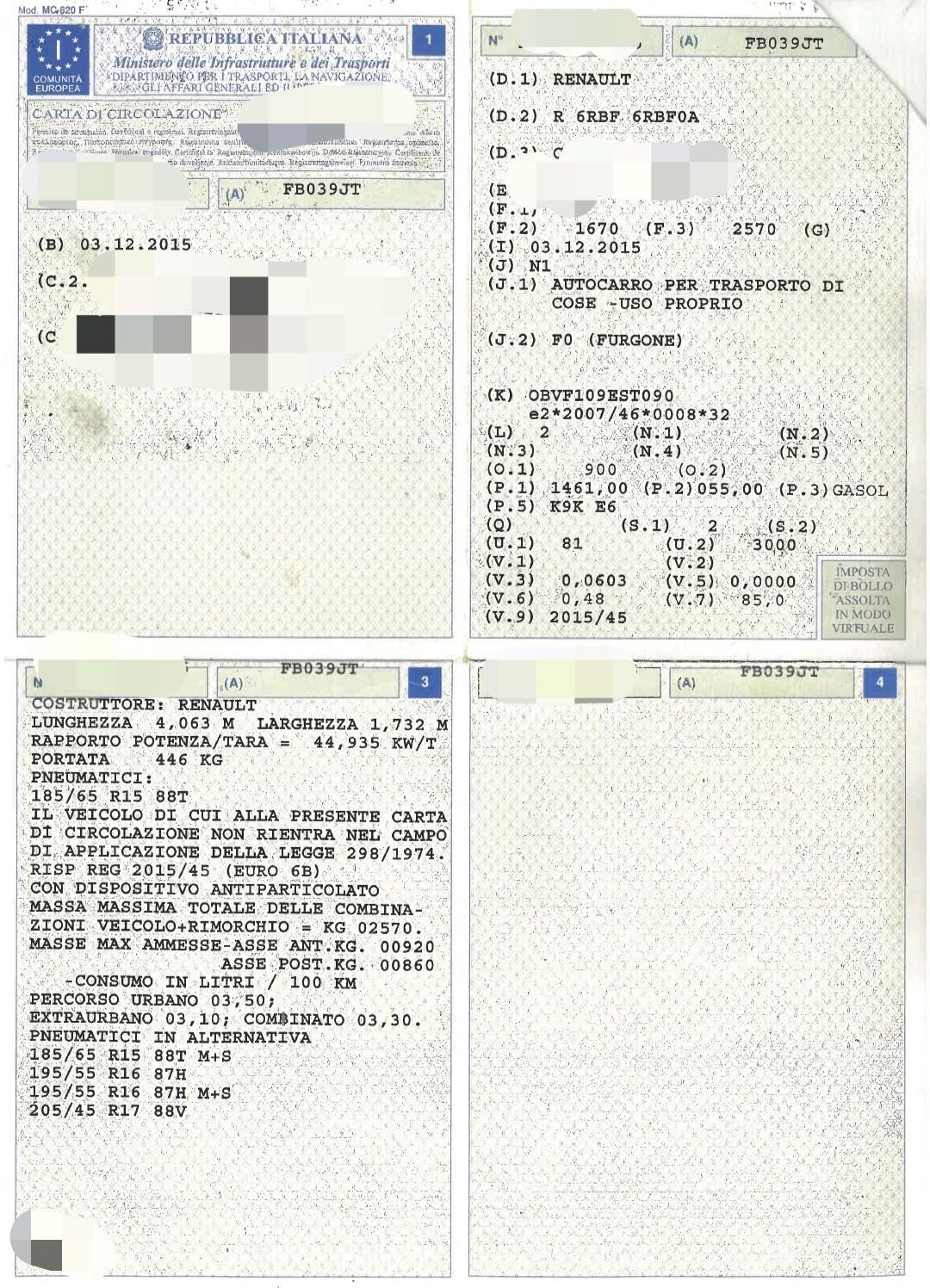 Renault Clio 1.5 dCi 8V 75CV 5 porte Van