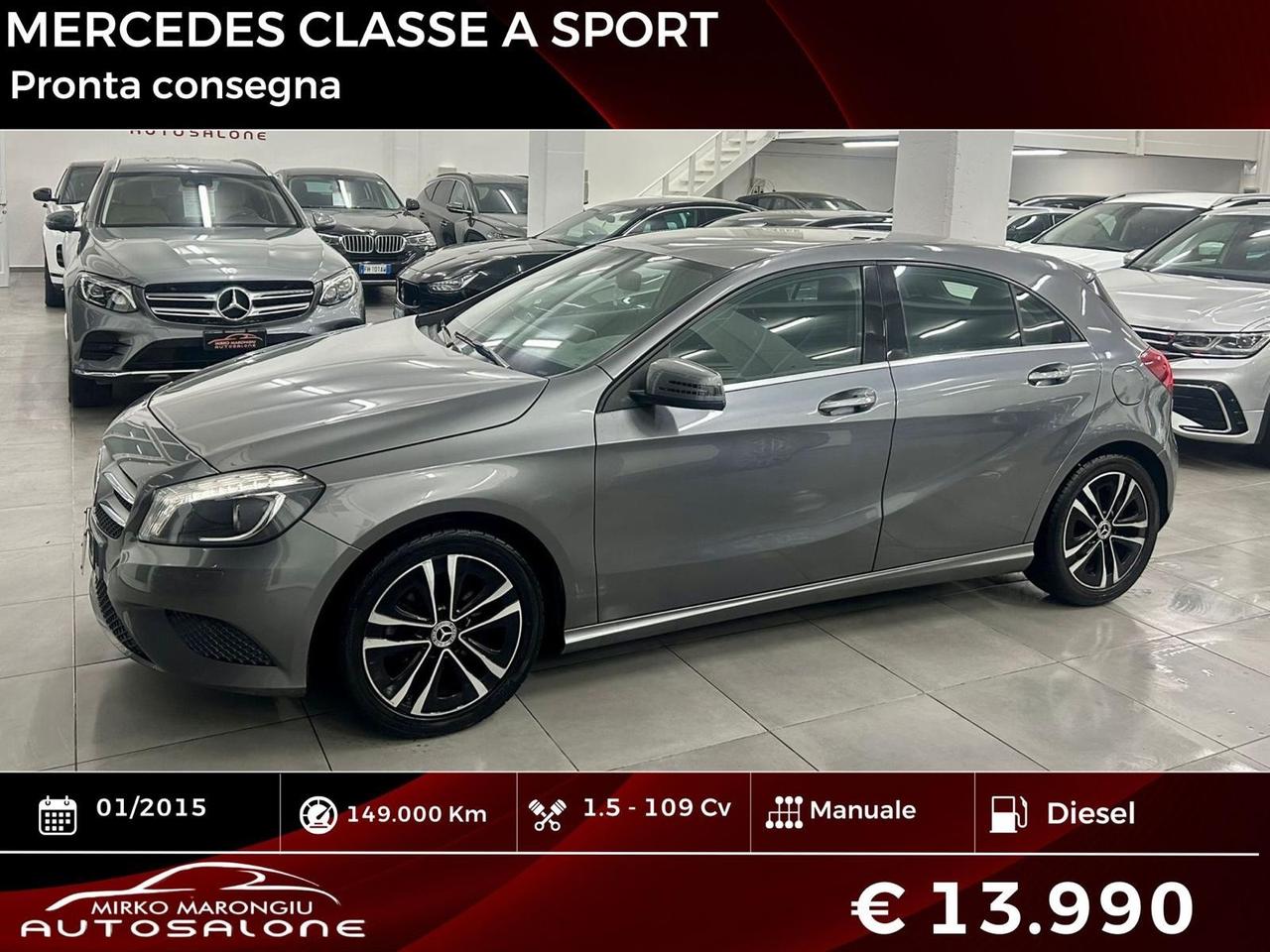 Mercedes classe A 180 CDI Sport FINANZIABILE