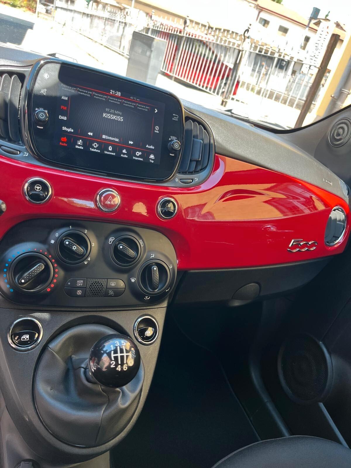 Fiat 500 1.0 Hybrid Red