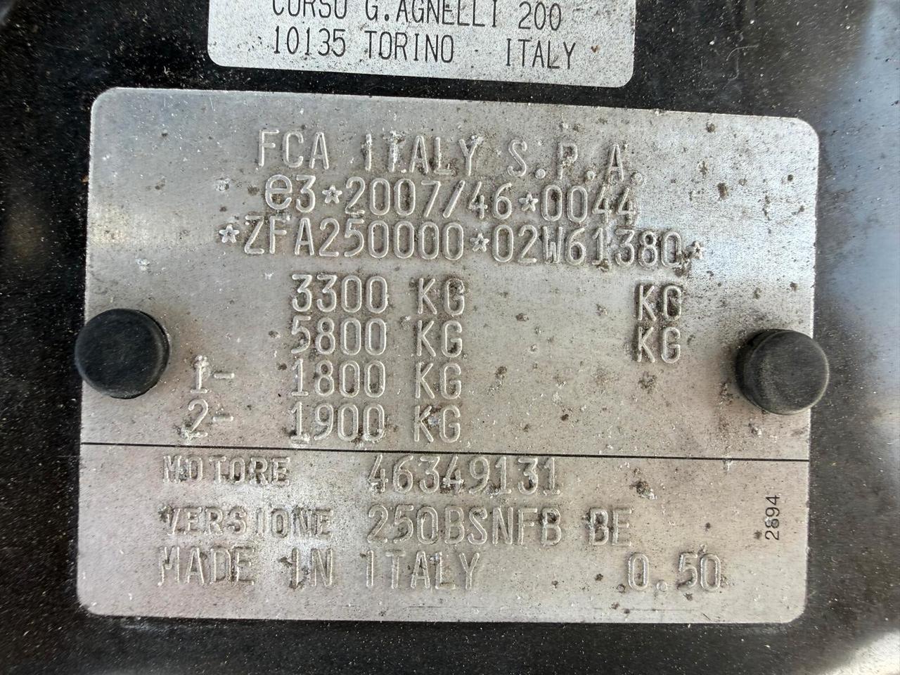 Fiat Ducato 33 2.2 Mjt 120CV PLM-TM Furgone Coimbentato Leggero