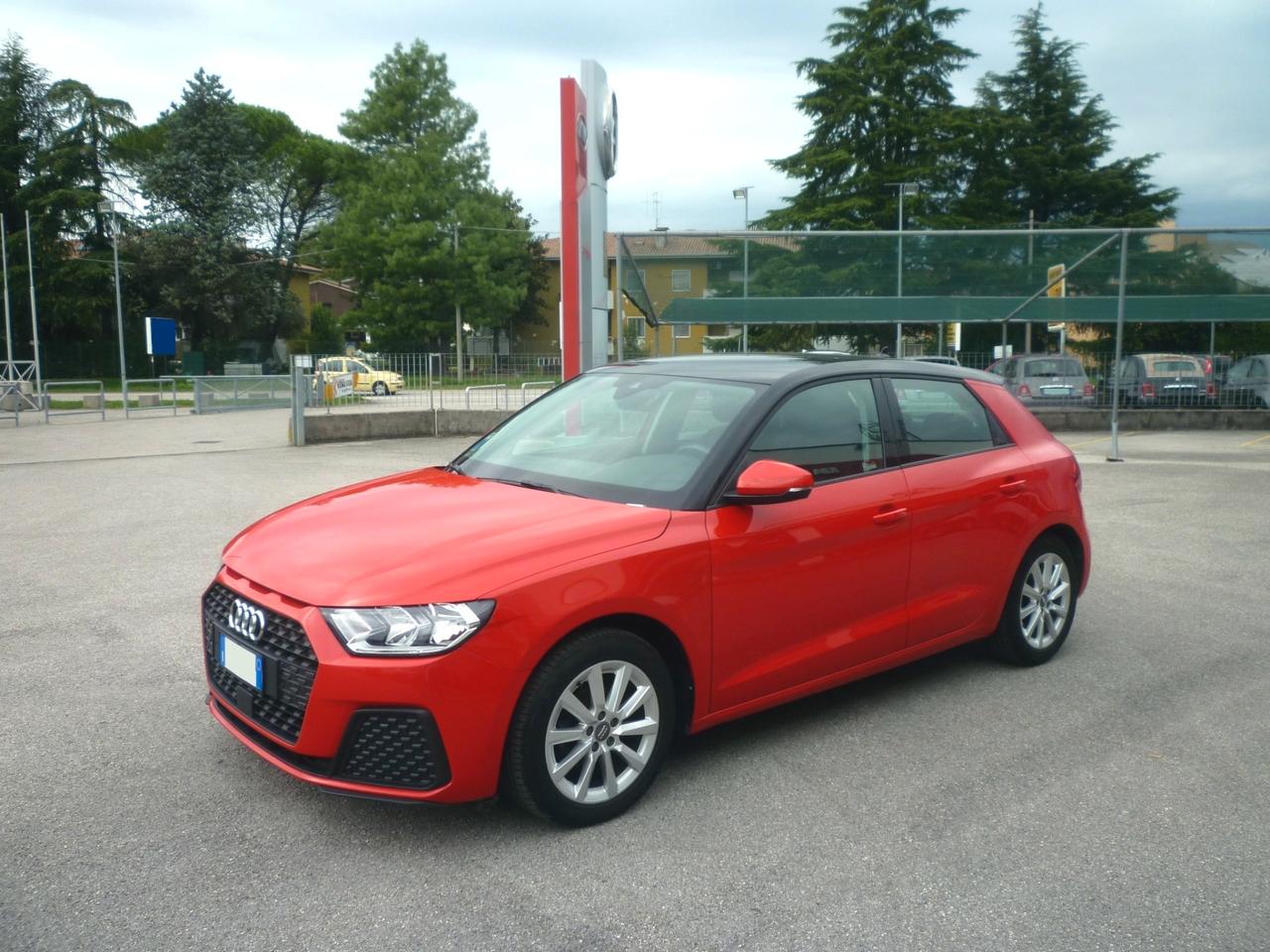 AUDI A1 Sportback 25 1.0 TFSI 95 CV ROSSO 2020