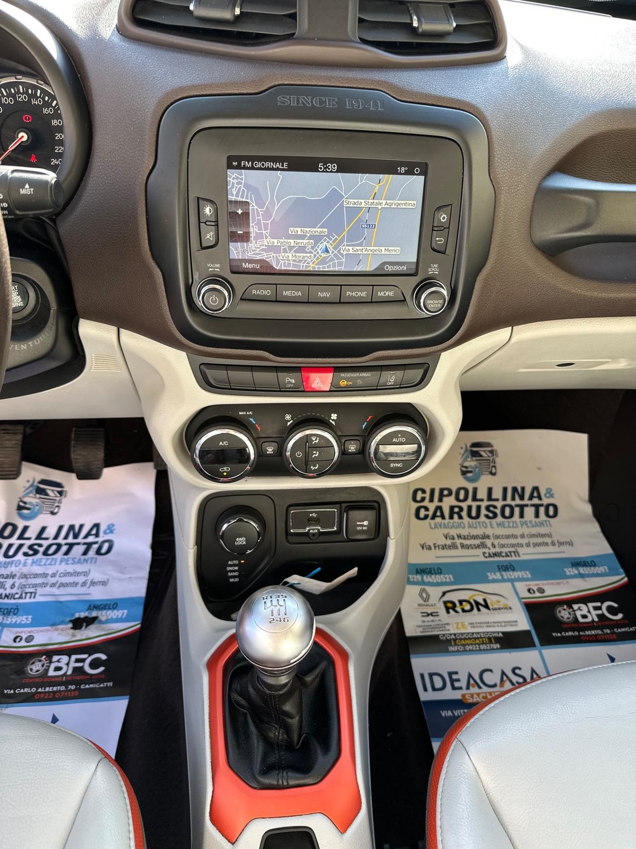 Jeep Renegade 2.0 Mjt 140CV 4WD Limited 8/2015 KM 164554 CERT 1PROP