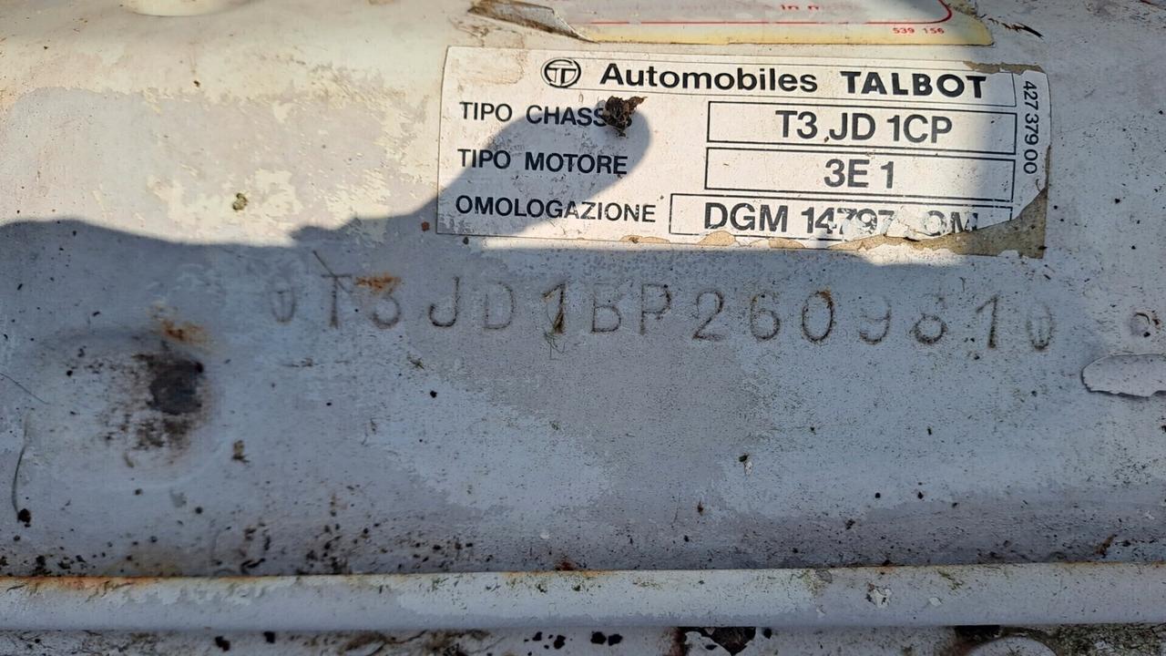 Talbot Simca 1100 pick up RARO