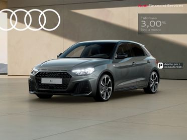 Audi A1 sportback 30 1.0 tfsi identity black 116cv s-tronic