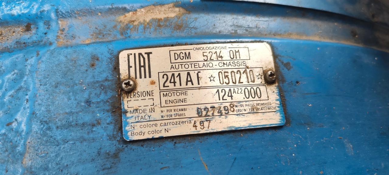 Fiat 241 (MOTORE NUOVO KM0) METANO