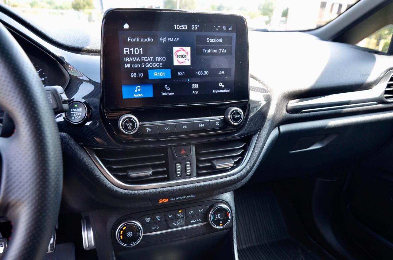 FORD FIESTA 5p 1.0 ECOBOOST ST-LINE 95cv, UFF ITALIANA, SERVICE FORD, EURO 6D, APPLE ANDROID, PERMUTE